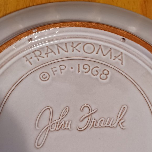 Vintage 1968 Frankoma Collectible Christmas Plate Flight Into Egypt Holy Family - Picture 7 of 9